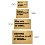 Allow me to reintroduce myself - Lyric Doormat