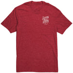 Front of Need Money for Mustang Tee in Heather Red