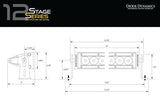 SS12 Stage Series 12" White Light Bar